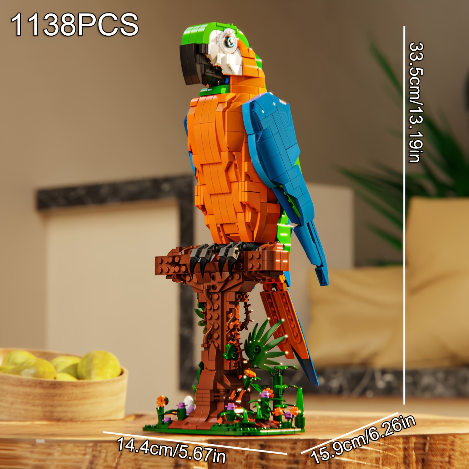Parrot Building Block Model 1138pcs